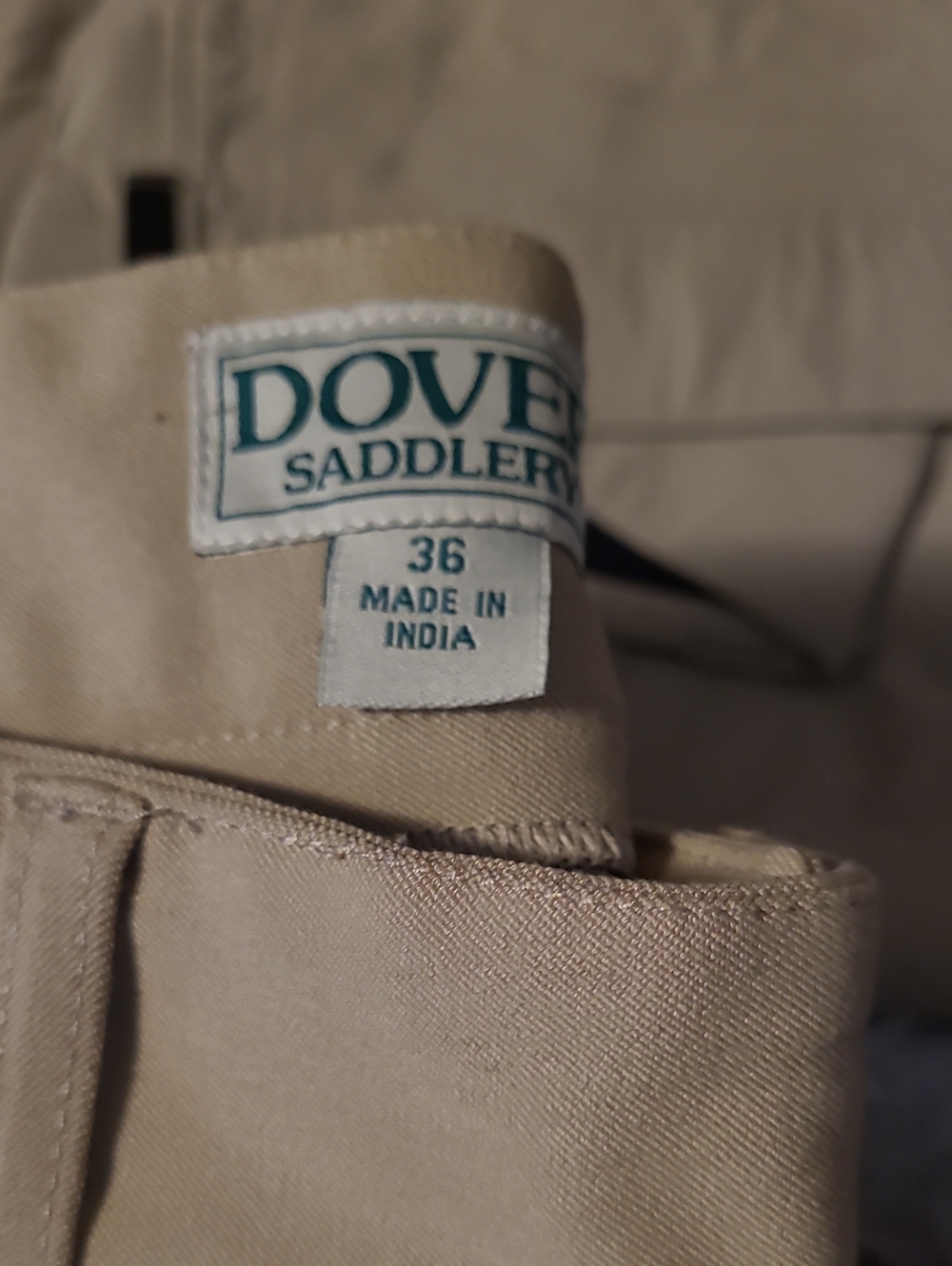 Dover Saddlery Women’s Tan Knee Patch Riding Breeches - 36